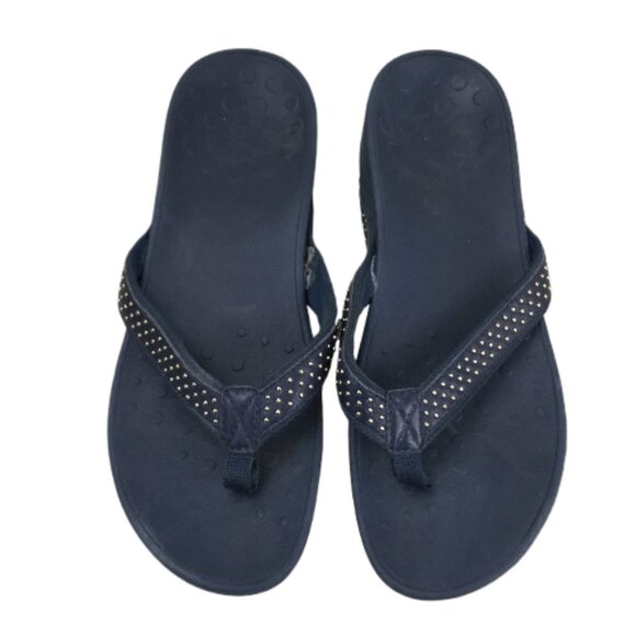 Vionic Navy Beaded Sandals 43 - Picture 1 of 10